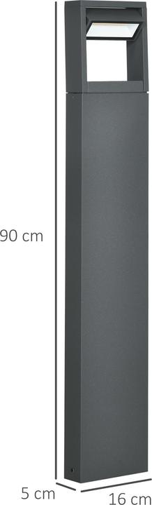 Produktbild Outsunny Gartenlampe mit LED (460 lm, IP65)