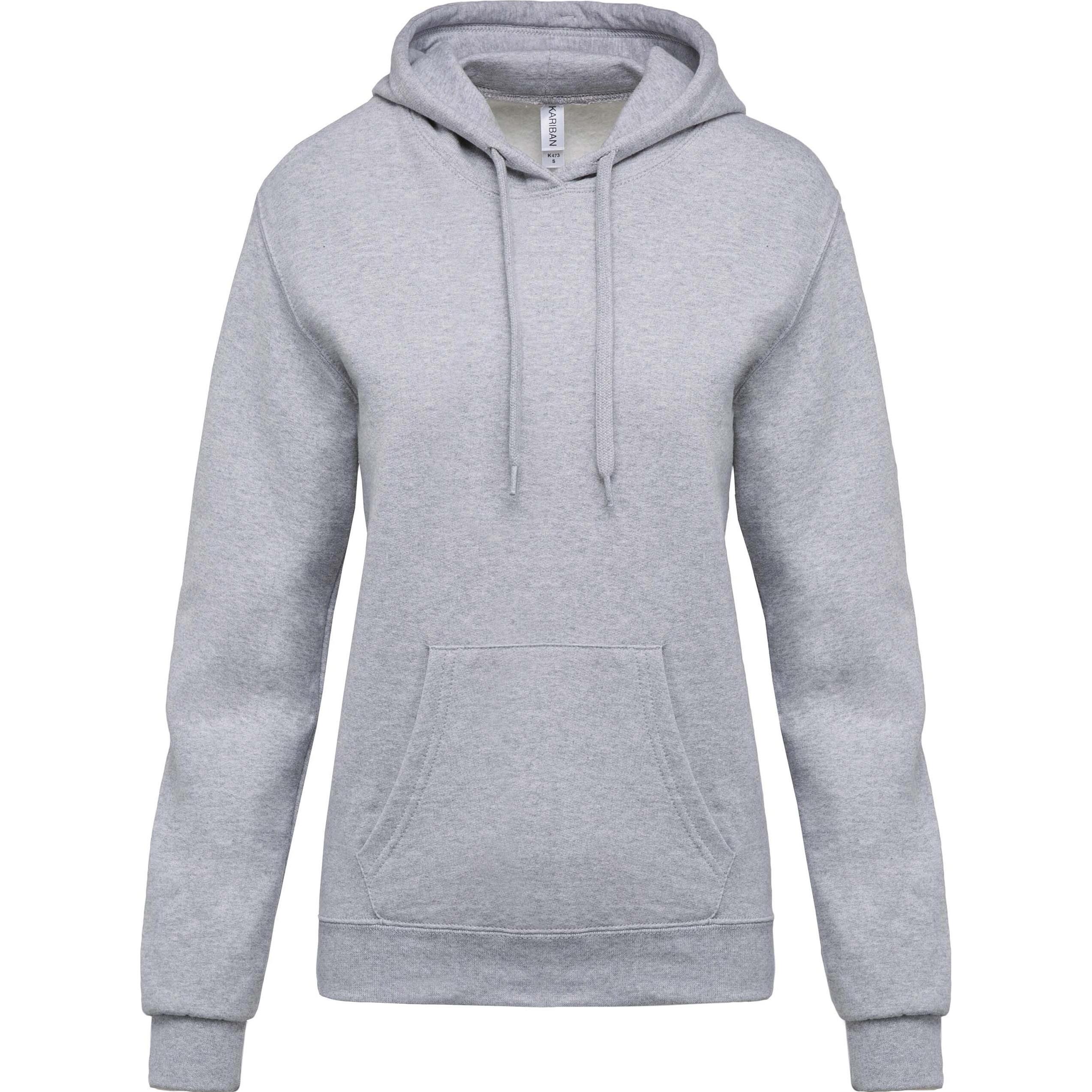 Kariban, Herren, Pullover, Hoodie Damen, Grau, (XL)