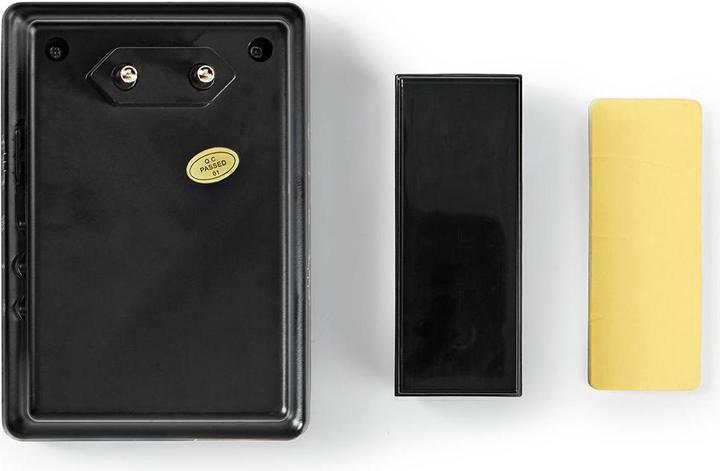 Image du produit Nedis Kit de sonnette de porte sans fil Alimentation secteur 220-240 V AC 50 Hz 1x CR2032 Volume : 80 dB S (Funk)