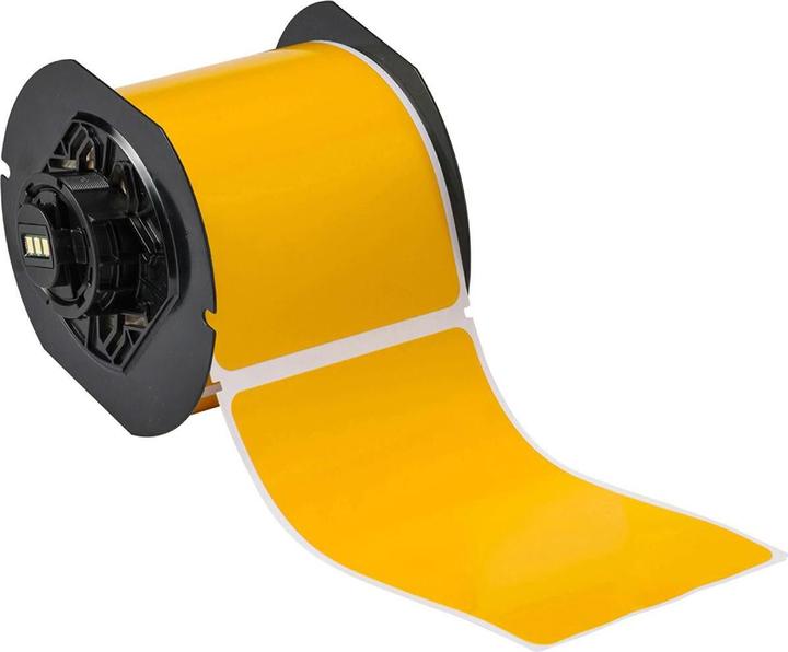 Produktbild Brady B30-25-7569-YL, Standard Vinyl, Gelb, glänzend, 101.00 x 152.00 mm, permanent (175 E.) (10.10 cm)