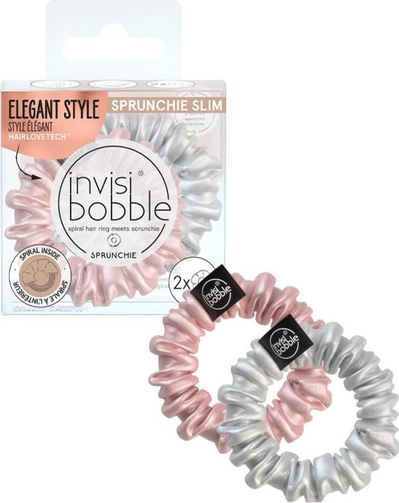 Immagine prodotto Invisibobble Sprunchie Slim Bella Chrome 2 pezzi (Elastico per capelli)