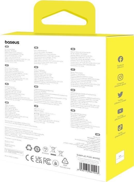 Image du produit Baseus Magnetic Mini Air (6000 mAh, 20 W, 22.20 Wh)