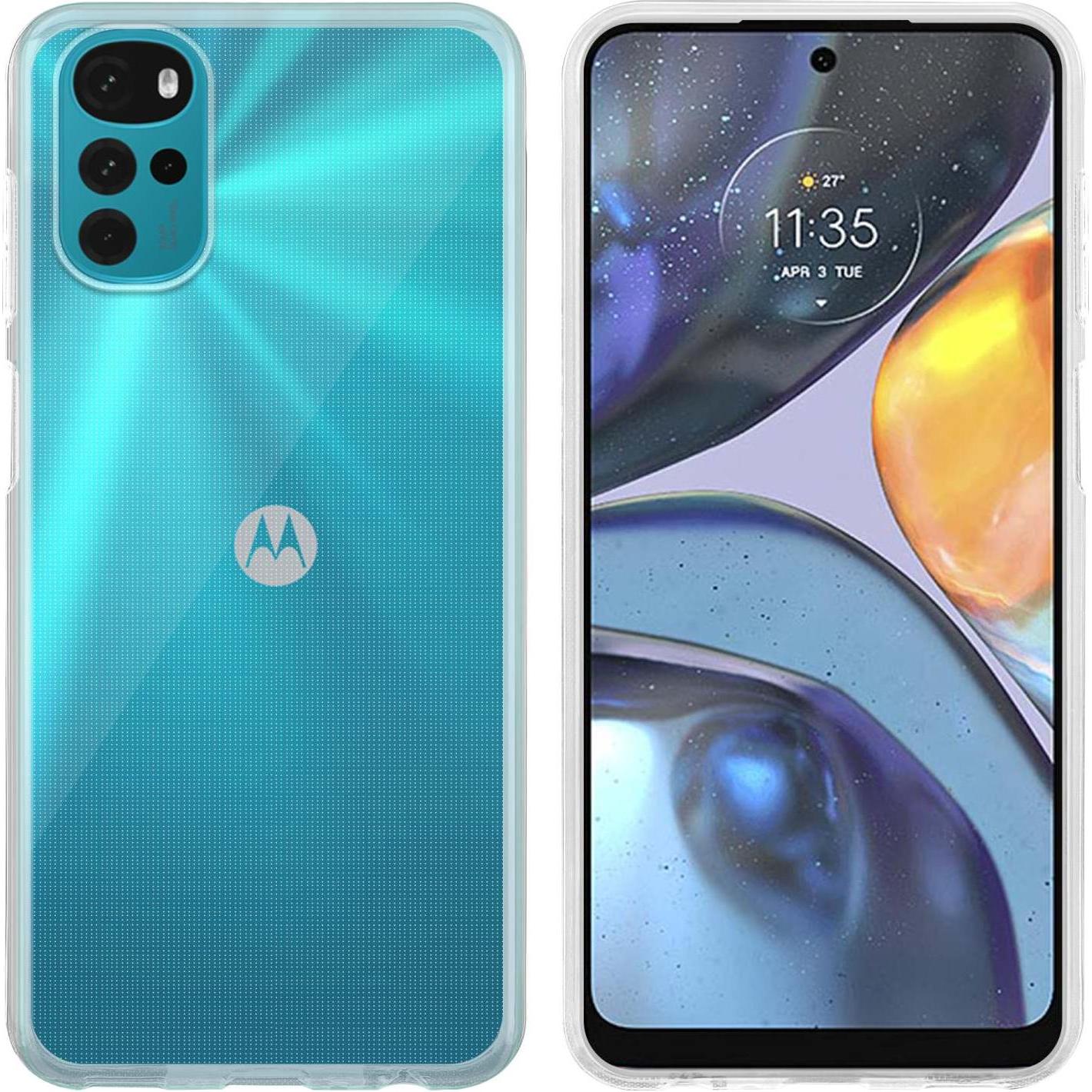 Thumbnail - Cadorabo TPU Ultra Slim AIR Hülle für Motorola MOTO G22 (Motorola Moto G22), Smartphone Hülle, Transparent
