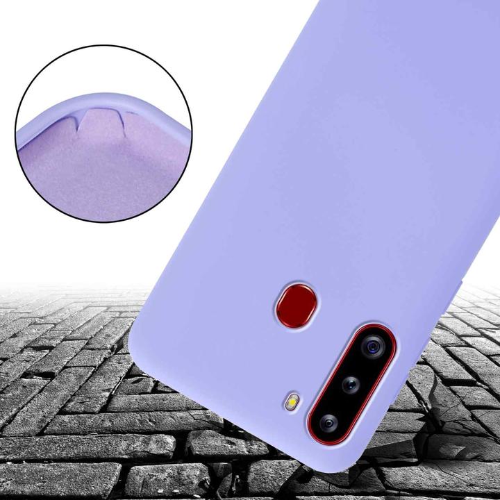 Actual product image Cadorabo TPU Cover Mobile Phone Chain Liquid (Samsung Galaxy A21)