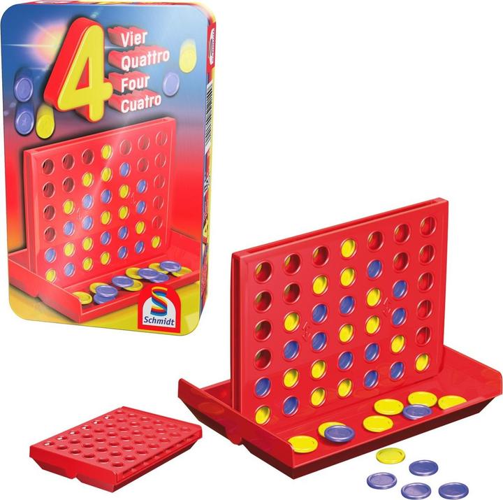 Produktbild Schmidt Spiele Vier Mitbringspiel (Deutsch, 2 Spieler)