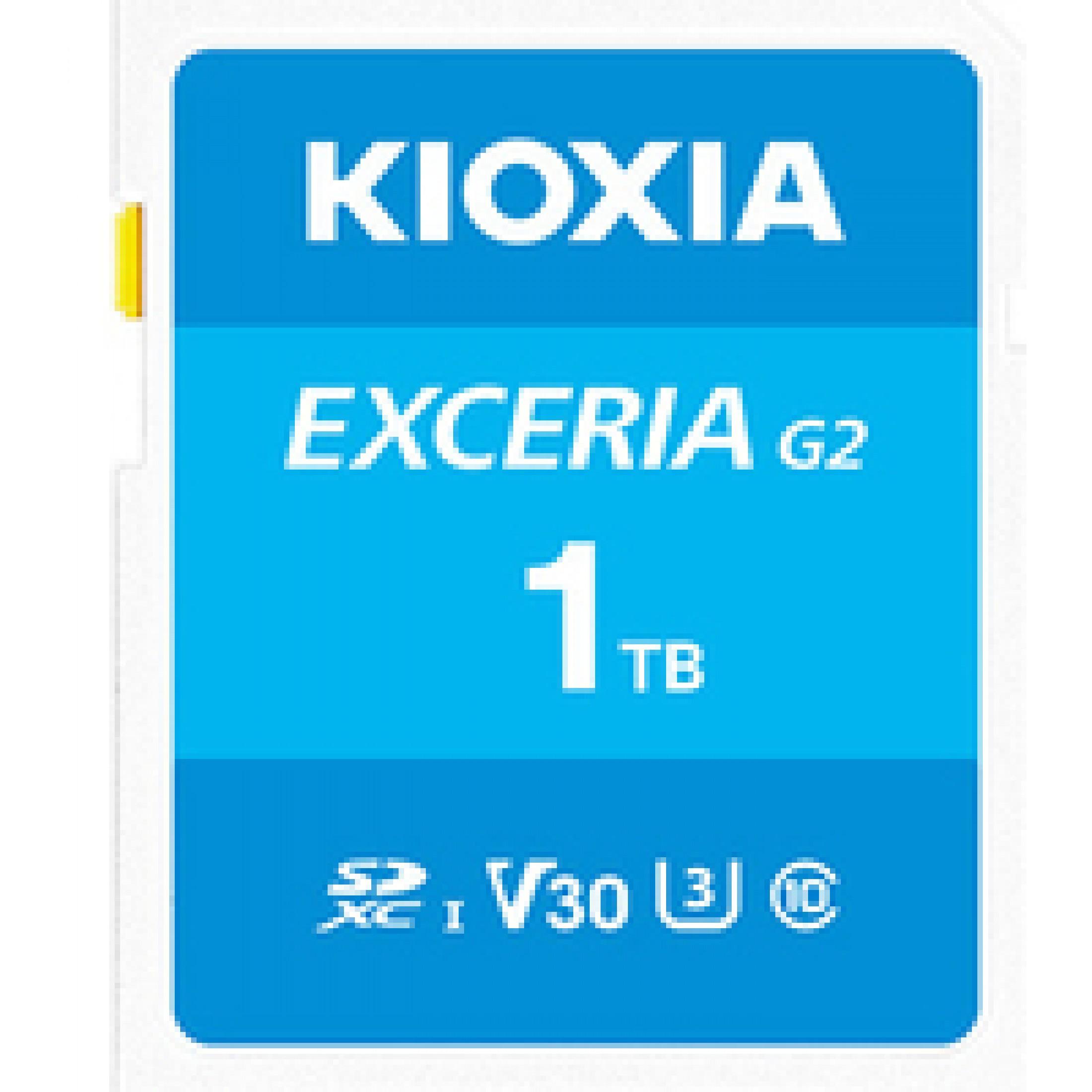 Kioxia Exceria G2 Scheda SD da 1TB (1000 GB, microSDXC, U3, UHS-I), Scheda di memoria, Blu