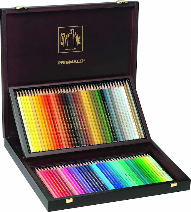 Image du produit Caran d'Ache Prismalo Aquarelle Holzkoffer (Multicolore, Bois, 80 x)