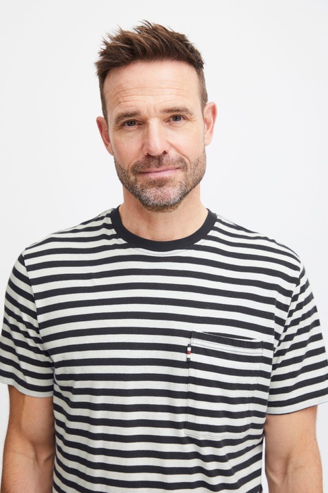 Produktbild FQ1924 FQTom SS stripe linnen blend tee 21900649 (XXL)