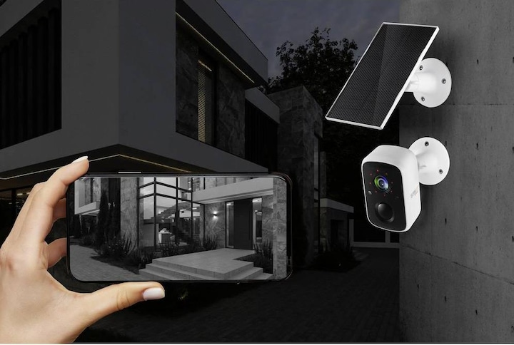 Produktbild Technaxx Outdoor IP-Kamera, Solar, Nachtsicht, FullHD (2560 x 1440 Pixels)