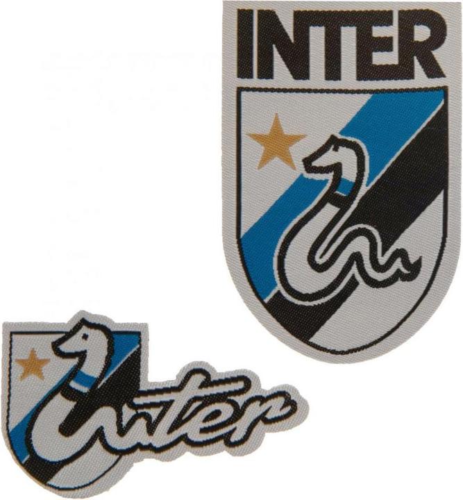 Productafbeelding Inter Milan FC Logo strijkbare stickerset 2 stuks (2 x)