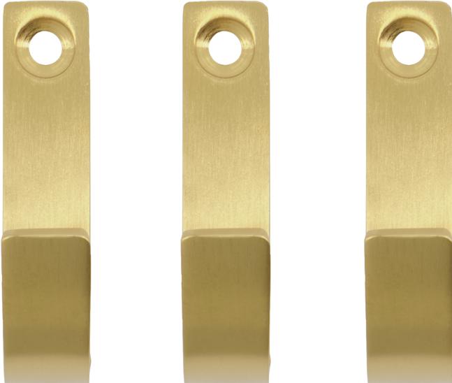 Productafbeelding Meraki Haak, Thapsus, matte messing afwerking