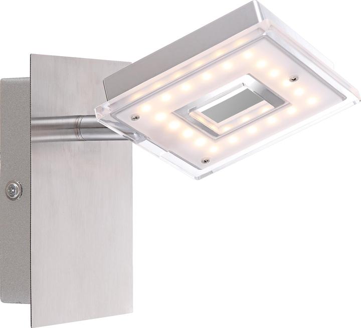 Produktbild Globo Strahler KERSTIN, nickel matt, Acryl satiniert, 56138-1 (304 lm)