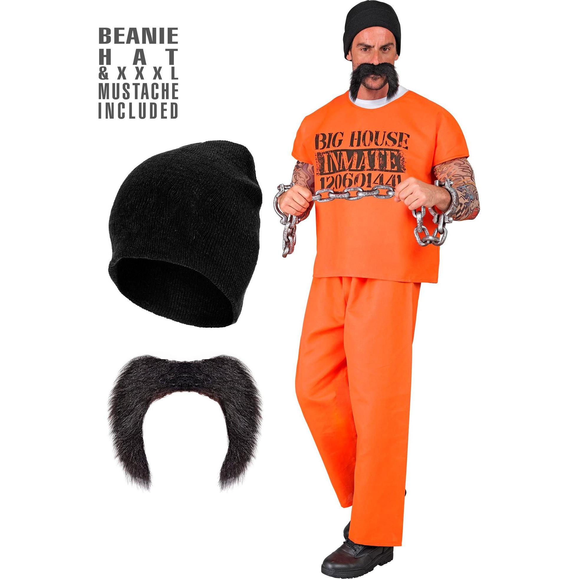 Thumbnail - Widmann HÄFTLING (T-Shirt, Hose, Mütze Schnurrbart), XL (XL)