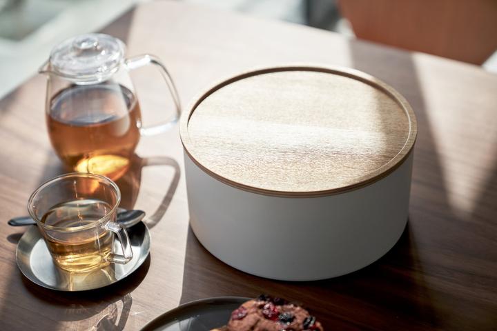 Image du produit Yamazaki Boîte de rangement profonde avec couvercle RIN (11 x 22 x 11 cm, 7.20 l)