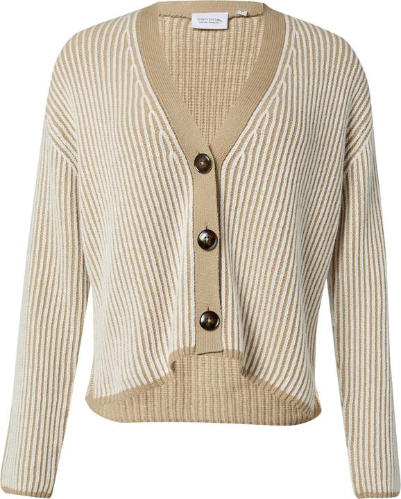 Produktbild Comma Strickjacke Verkürzte Strickjacke in Bi-Color-Optik (46)