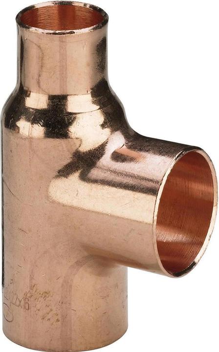 Produktbild Viega Reducing tee 35x28x35mm, copper - 105808 (T-Verbindung)