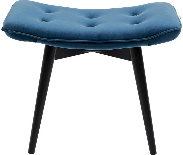 Immagine prodotto Kare Design Sgabello Nero Vicky Velluto Benzina 46x59cm (59 cm)
