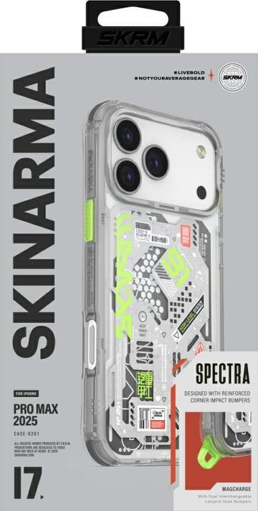 Actual product image Skinarma Spectra Case for iPhone 17 Pro Max Magnetic Charging Transparent (Apple iPhone 17 Pro Max)