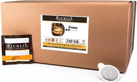 Produktbild RickliS Kaffeerösterei Crema (240 x Port.)