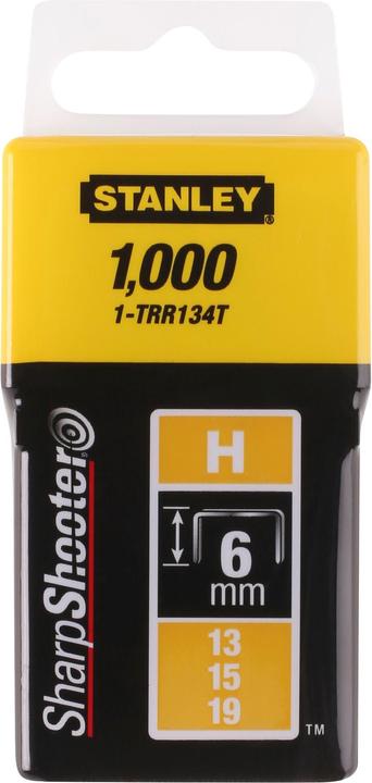 Produktbild Stanley Klammern Typ H 6mm 1000 St