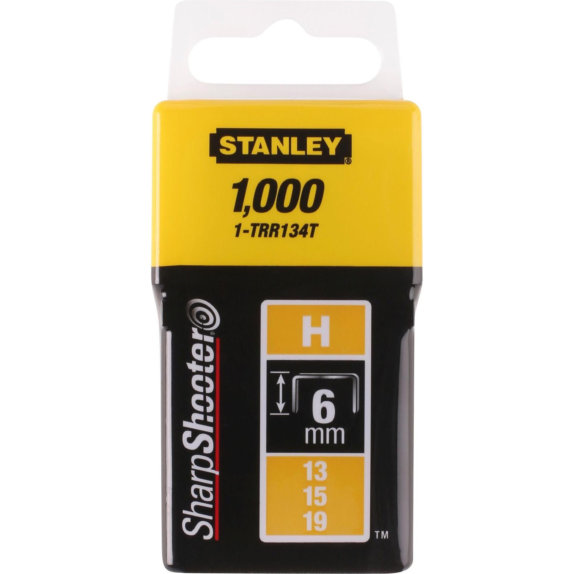 Thumbnail - Stanley, Tackerklammern + Tackernägel, Klammern Typ H 6mm 1000 St