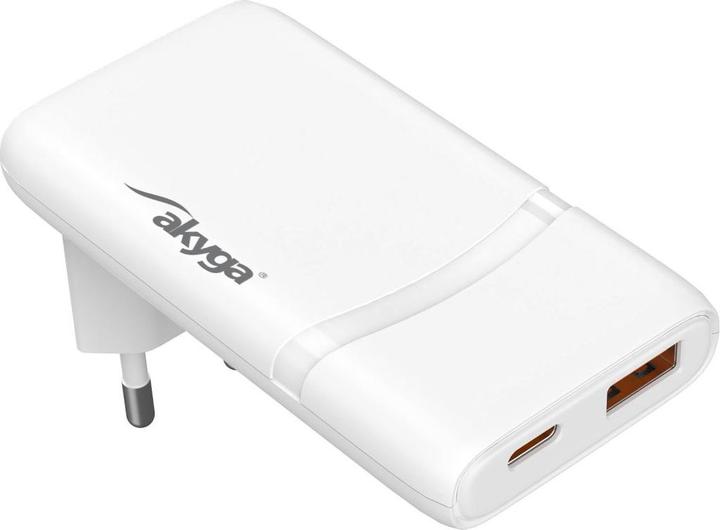 Akyga AK-CH-31 65W Wandladegerät Weiss (65 W, 2 Ports)