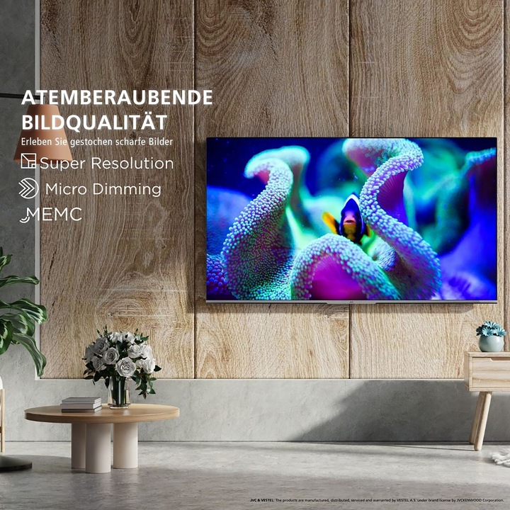 Actual product image JVC LT-50VUQ3455 LED-TV UHD QLED TIVO (50", QLED, 4K, 2024)