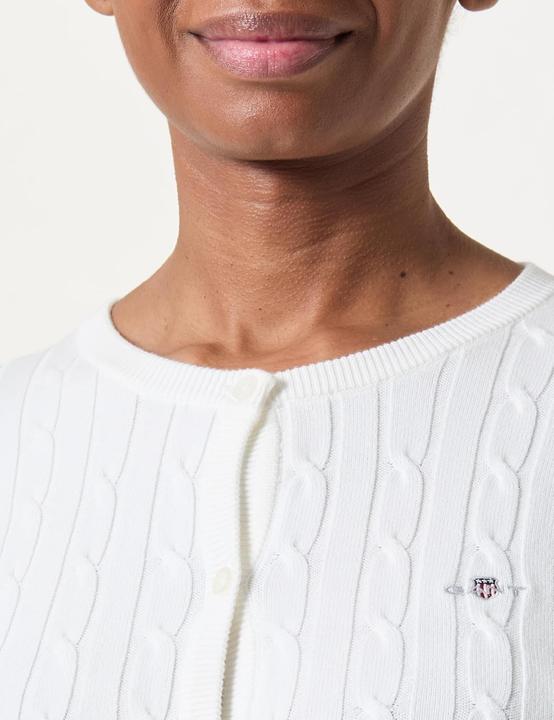 Produktbild GANT Stretch Cotton Cable Cardigan, Eggshell., 3XL (3XL)