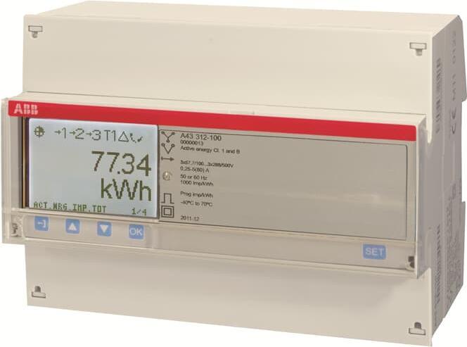 Actual product image ABB A43 312-100 A43 312-100 Three-phase counter, RS-485 A43 312-100