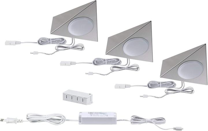 Actual product image Paulmann Furniture lamp Clever Connect TRIGO Starter Set, nickel (190 lm)