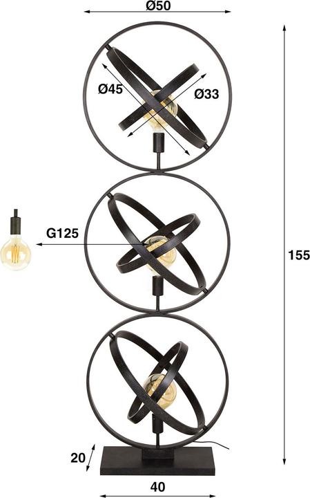Actual product image Möbel-Eins Jeldrik (E27)