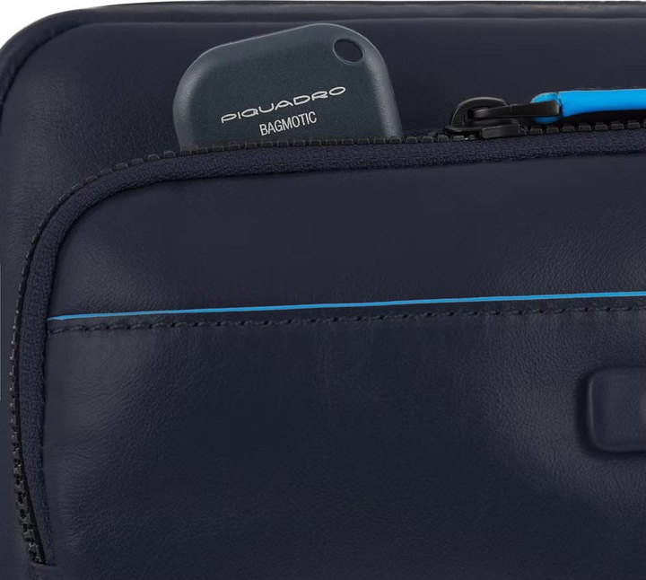 Actual product image Piquadro Blue Square - fanny pack with front pocket