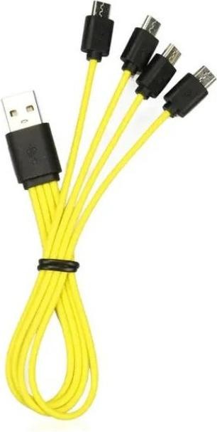 Actual product image Znter 4-way USB micro charging adapter (1 m)