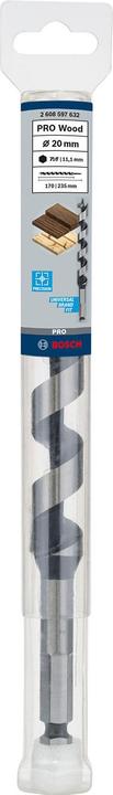 Produktbild Bosch Professional Zubehör PRO Wood Holzschlangenbohrer, 20 x 170 x 235 mm (11.1 mm)