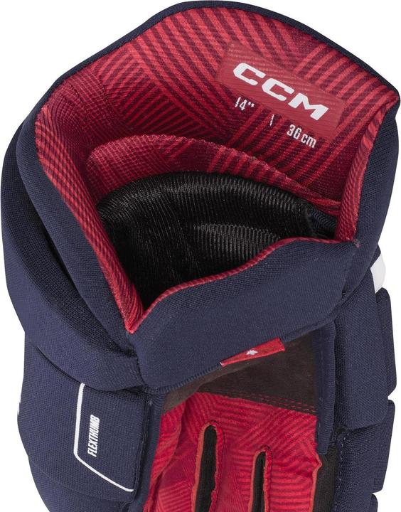 Immagine prodotto CCM NEXT JR Hockeyhandschuhe (Dunkelblau (Marineblau)/Weiss, JR 10"/25 cm) (10)