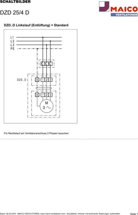 Produktbild Maico MAI DZD 25/4 D Axial-Dachventilator