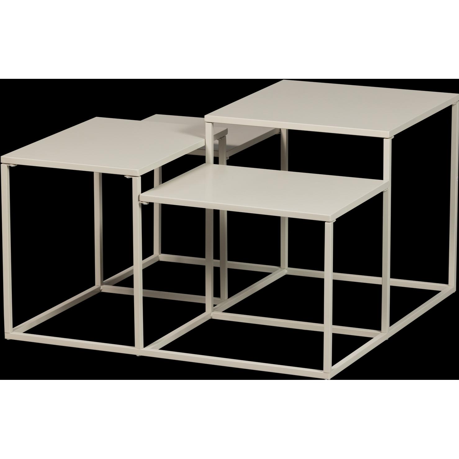 Woood, Couchtisch + Beistelltisch, Mida (42 x 70 x 70 cm)