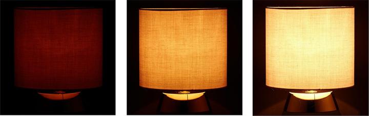 Image du produit Relaxdays Lampe de chevet tactile, réglable (E14)