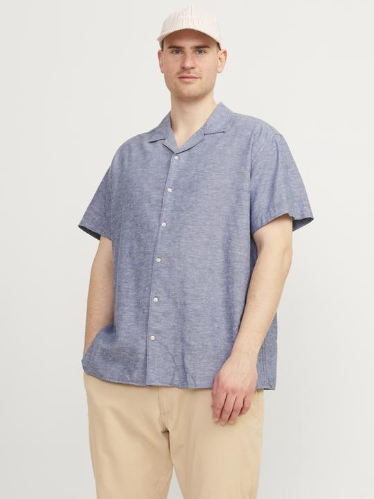 Produktbild Jack & Jones Jjlinen Blend Resort Shirt Ss Pls (4XL)