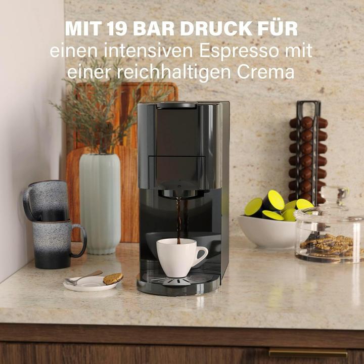 Actual product image Princess 01.249454.01.001 Kapselmaschine Schwarz (E.S.E., NESCAFÉ Dolce Gusto, NESPRESSO Original)