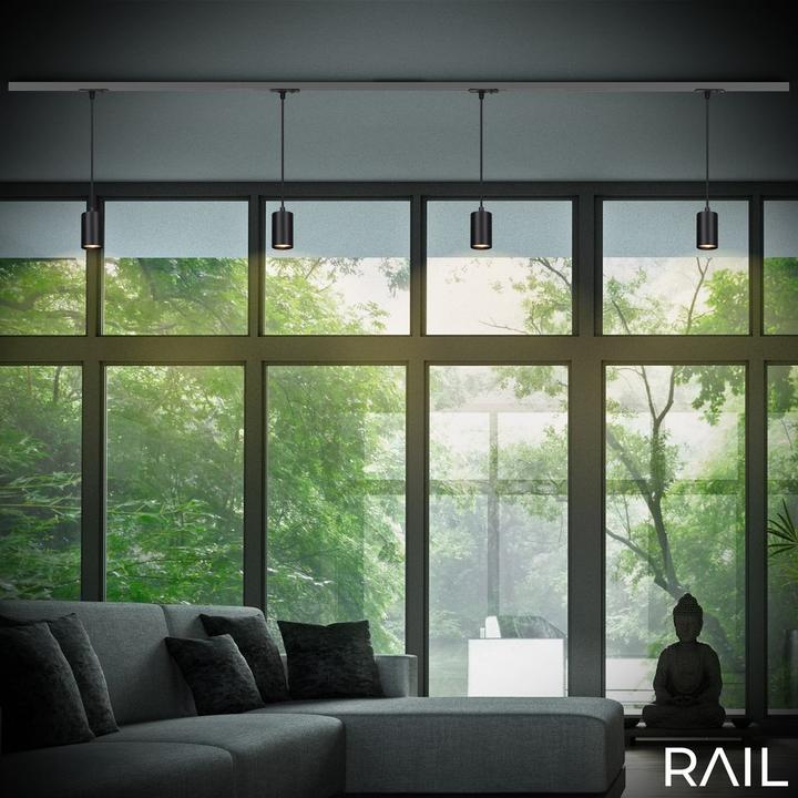 Produktbild Briloner HV-Stromschienensystem - LED-Pendelleuchte, Schwarz, 1xGU10 exkl. Leuchtmittel (GU10)