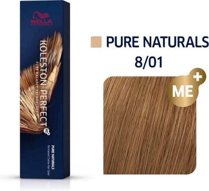 Image du produit Wella Koleston Perfect Me Couleur des cheveux Pure Naturals 8/01 60ml (01, 8)
