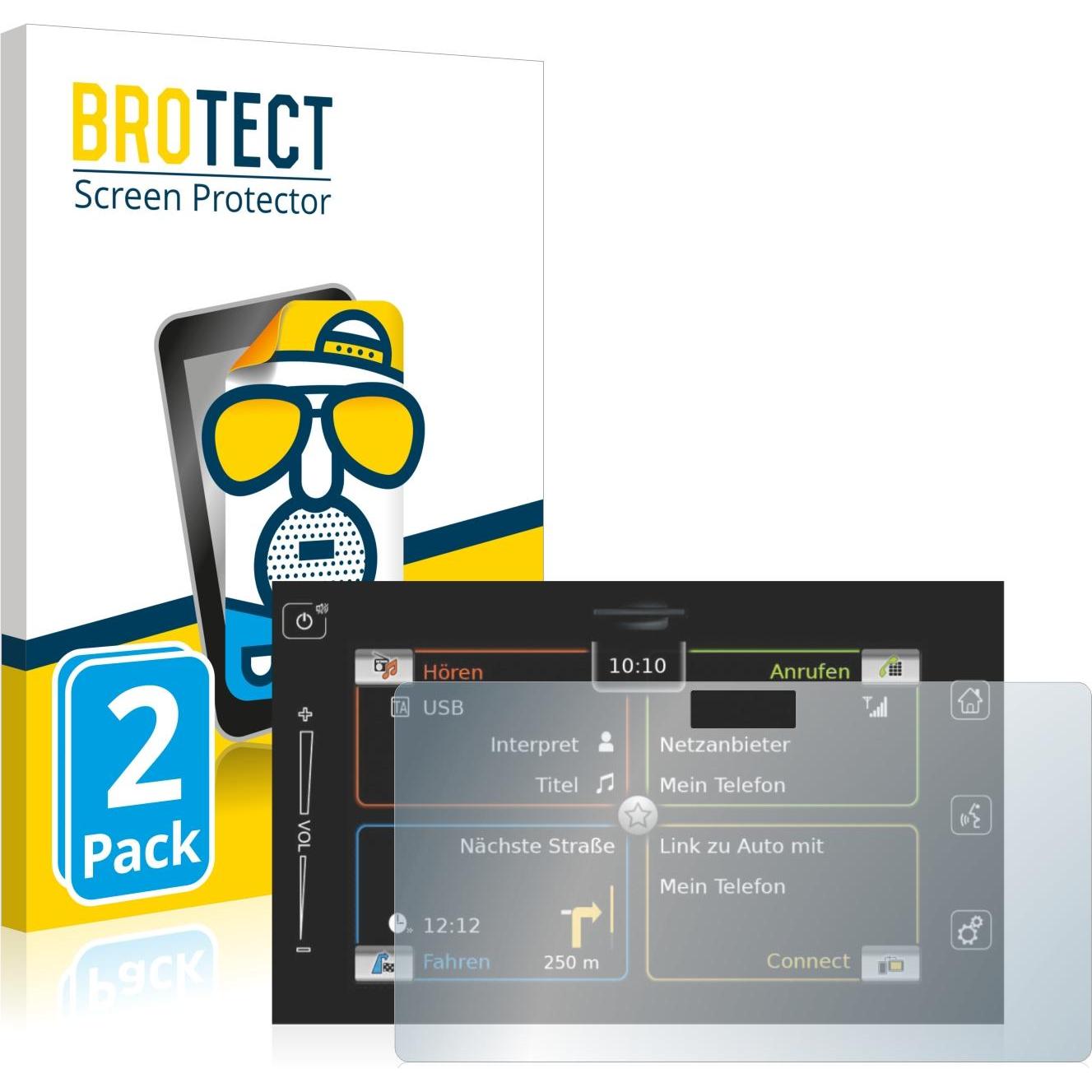 BROTECT, Fahrzeug Navigation Zubehör, Entspiegelungs-Schutzfolie Displayschutz Matt