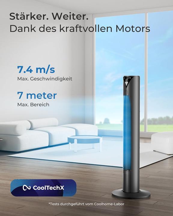 Produktbild CoolHome Turmventilator CF2205 mit Fernbedienung