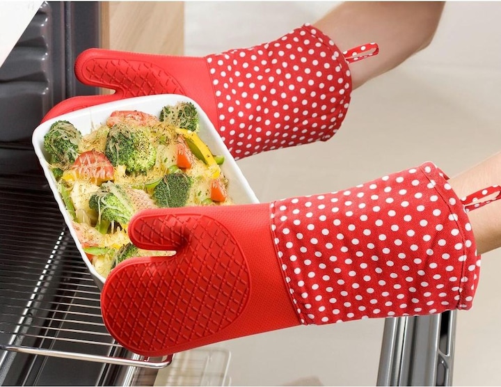 Produktbild Wenko Backhandschuhe (60% Baumwolle, 40% Polyester, Silikon)