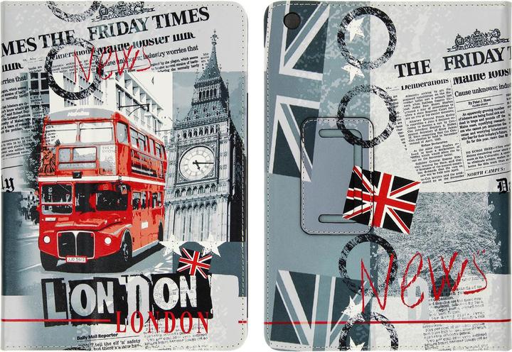 Actual product image Akashi Flip-Schutzhülle London News für Apple iPad Air, Air 2 und iPad Pro 9.7 (Apple iPad Pro 9.7 2016)