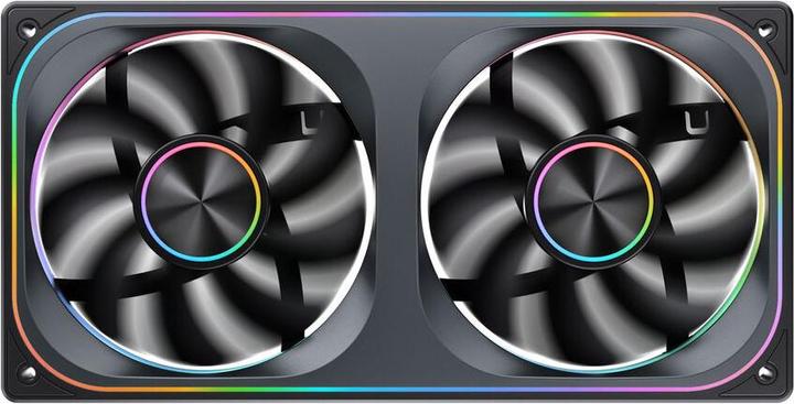 Actual product image Jonsbo ZA-240 Infinity Mirror ARGB PWM Lüfter - 240mm, schwarz (240 mm)