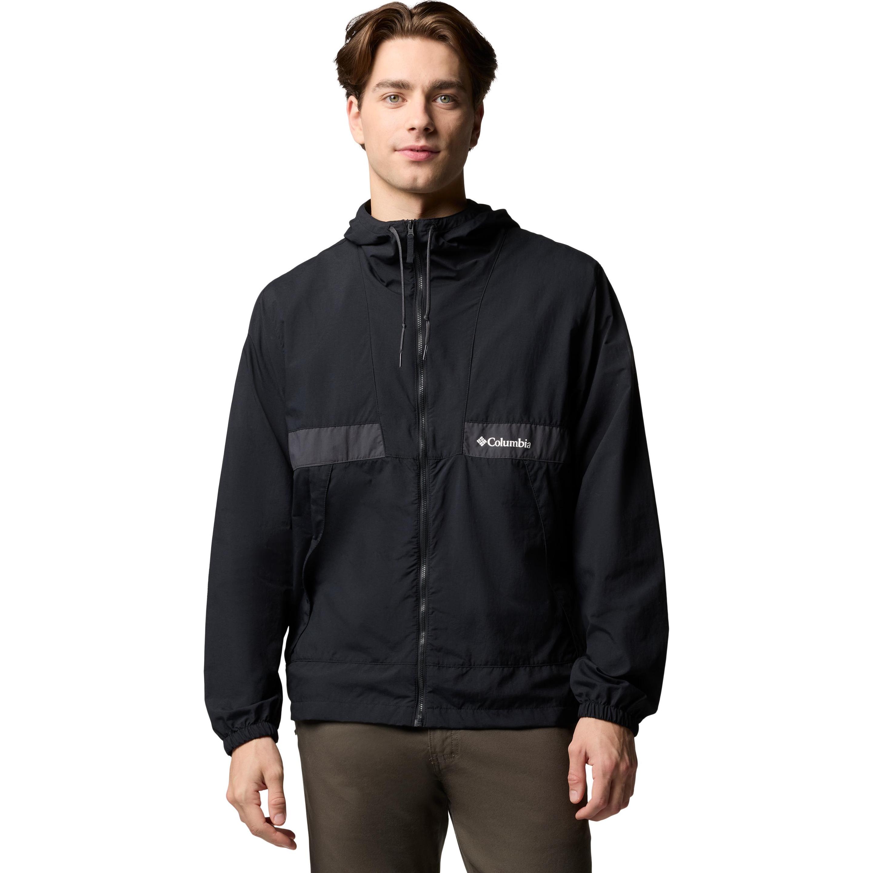 Columbia, Herren, Jacke, Spire Valley™ Hooded Windbreaker (XL), Schwarz, XL