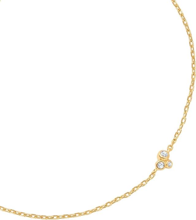 Immagine prodotto Glanzstücke München Bracciale da donna in argento 925 - 35934 (17 cm, Argento 925, placcato oro giallo 14 carati)