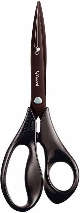 Actual product image Maped M686110 - Scissors Titanium, 21cm, asymmetrical, black (21 cm)